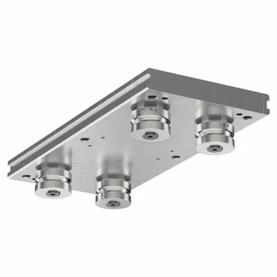 HEPCOMOTION Carriage: For 76 mm Rail Wd, Roller, GV3 Std Carriage, 54.7 mm Carriage Ht - HepcoMotion GV3 Roller Carriages
