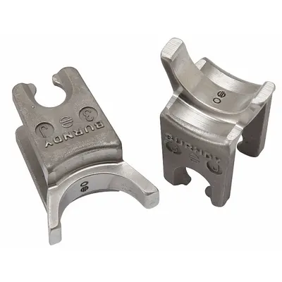 BURNDY WO Replacement Crimping Die Set, 6 Ton, 2 Sizes - Burndy Replacement Crimping Dies