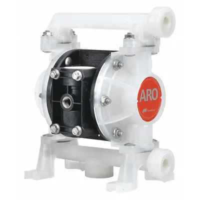 ARO Double Diaphragm Pump: Acetal Body, 3/8 in, NPT Connection, 10.6 gpm - Acetal Housing AODD Pumps