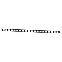 Paver Edging: 6 ft Lg, 8 in Wd, Polyethylene, Black