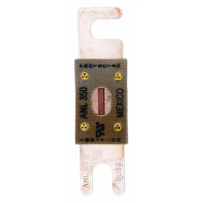 BUSSMANN Forklift Limiter Fuse: ANL Series, Bolt-On, Fast-Acting, 350 A, 80 V DC - Fast-Acting & General Purpose Bolt-On Fuses