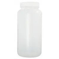 QORPAK Sampling Bottle: HDPE, 30 mL, 1 fl oz, Closure Included, Natural, 28-400, Polypropylene (MPN PLC-03559)