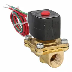 This 2-way, 2-position normally closed solenoid valve is designed for high-flow applications. It features a 1/2 in pipe size and operates at 120V AC (110V AC/120V AC). The explosion-proof coil enclosure makes it suitable for use in hazardous environments requiring reliable on/off control of fluids or gases.