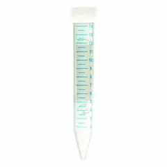 Approved Vendor Plastic Centrifuge Tube, Conical, Colorless, 16.5 mm, Sterile, with Leak-Proof Screw Cap, Graduated