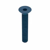 Socket Flat Head Screw: M6x1.00 Thread Size, 40 mm Lg, Flat, Blue Phosphate, Alloy Steel, 25 PK (MPN UST184045)