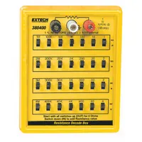 EXTECH Resistance Decade Box: 1 ohm to 11,111,110 ohm, 7 Decades, 1% Accuracy (MPN 380400)
