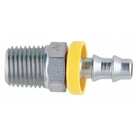 Barbed Hydraulic Hose Fitting: -6 For Hose Dash Size, For 5/8 in Hose I.D., Hose Barb x NPTF (MPN 31382-6-6)