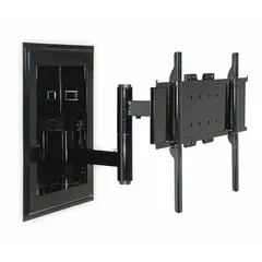 Steel tilting television mount designed for 46 to 90 inch screens with a maximum load of 200 lb. Provides 45° downward tilt for improved viewing angles. Includes Universal Screen Adapter. Gloss black finish.