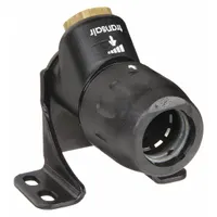 TRANSAIR Push-Fit Elbow Fitting: 1 in OD x 1/2 in Pipe Size, Push-to-Connect x NPT, Brass, Black (MPN 6640 25 22GR)