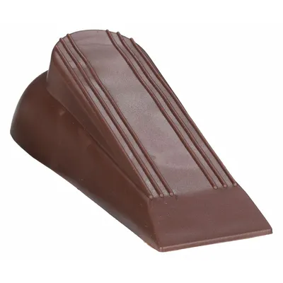 OEM Door Wedge, 2 in Width, 1 1/2 in Height, Brown - Wedge Door Holders