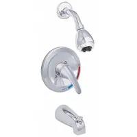 APPROVED VENDOR Tub and Shower Trim Kit: Prestige, 2.5 gpm Fixed Showerhead Flow Rate, Chrome, IPS (MPN 10066)