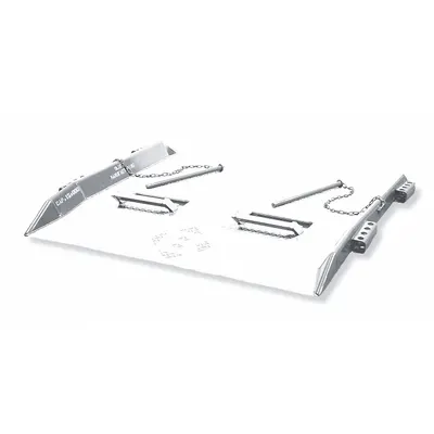 BLUFF Dock Board: 15,000 lb Load Capacity, 72 in Overall Lg, 72 in Overall Wd - Dock Boards