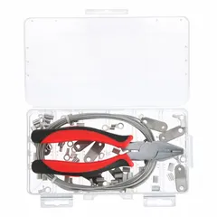 Tool Lanyard Kit: Steel, Nylon, 106 Components