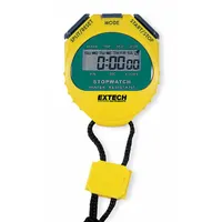 EXTECH Digital Stopwatch: +/-3 Seconds Per Day, Count Up, LCD, 23 hours, 59 minutes, 59.99 seconds (MPN 365510)