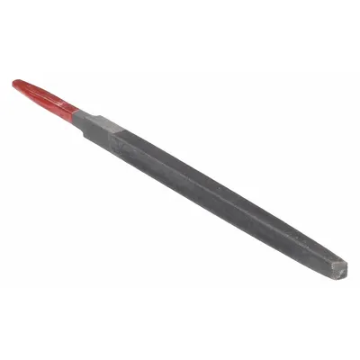 SIMONDS Machinists File: Square, Double-Cut, Safe Edge Cut, Smooth Cut, 4 in Lg without Tang - Double-Cut Square Files
