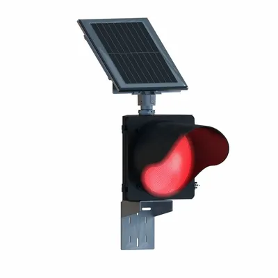 TAPCO Solar Traffic Beacon: Power Source Solar, Lamp Type LED, Light Color Red - Flashing Sign Beacons