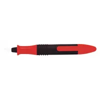 SHAVIV Disposable Deburring Tool: Cera-Burr Curved Edge Blade, Red (MPN 155-00239)