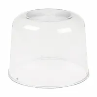 GROTE Replacement Lens: Round, Beacon Light, 6 1/8 in Ht - Vehicle Lighting, Polycarbonate, Clear (MPN 98271)