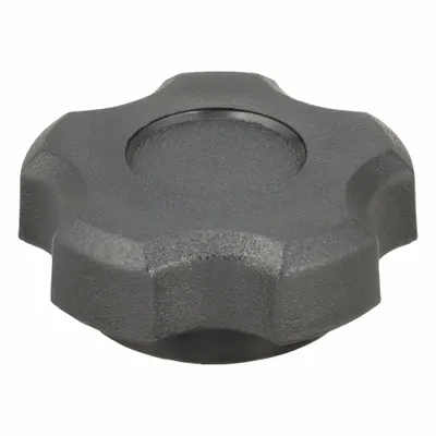 INNOVATIVE COMPONENTS Hand Knob: 5 Point, Plastic w/ Steel Thread, 5/16"-18 Thread - 5-Arm Knobs with Threaded Hole