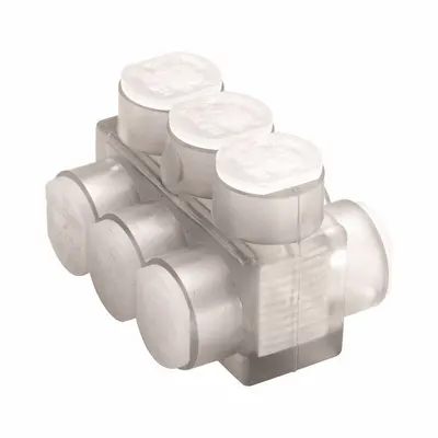 BURNDY Multitap Connector: 2 Port, Double-Sided Entry, 10 AWG – 350 kcmil Wire Size - Dry-Location Double-Sided Entry Multitap Connectors