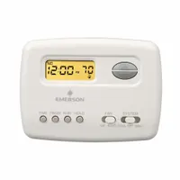 EMERSON Low Voltage Thermostat: Heat and Cool, Manual, B/G/O/RC/RH/W/Terminal Designations, 5-2 (MPN 01F78 151S1)