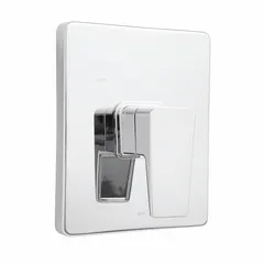 This trim kit is designed for use with CPV-PB Speakman shower valves. It includes a square plastic trim plate with a chrome finish and a zinc handle. The kit provides the necessary components to cover the valve and control water flow in shower installations.