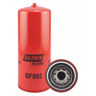 BALDWIN FILTERS Fuel Filter: Spin-On, 3 11/16 in Outside Dia, 1"-14 Thread Size, Cellulose - Spin-On Fuel Filters