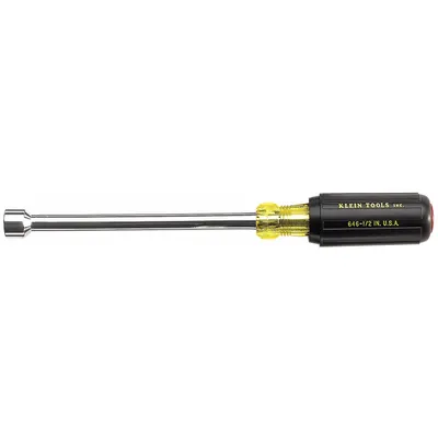 KLEIN TOOLS Hollow Round Shank Nut Driver: Straight, SAE, Without Magnetized Tip, Std - Standard Nut Drivers