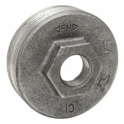 ANVIL Metal Pipe Straight: 3 in x 3/4 in, Threaded x Threaded, Class 125, 175 psi @ 150° F - Low-Pressure Threaded Pipe Fittings