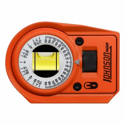 JOHNSON LEVEL Pocket Level: Magnetic, 3 in x 2 1/8 in x 3 in, Aluminum, 3 in Overall Ht - Pocket Levels