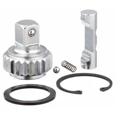 This repair kit is designed for servicing and restoring 1/2 in torque wrenches. It includes components to replace worn or damaged parts, ensuring continued accurate torque application. Suitable for industrial maintenance, automotive repair, and precision assembly tasks.