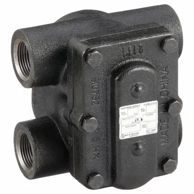 BELL & GOSSETT Steam Trap: Cast Iron, 1 in FNPT, 1,190 lb/hr, 125 psi Max., 406°F Max. - Cast Iron H-Pattern Float & Thermostatic Steam Traps