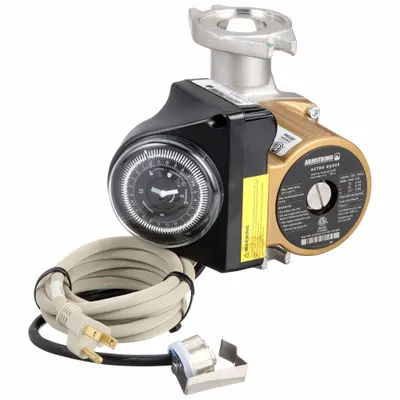ARMSTRONG Circulating Pump: 1/25 hp HP, 120V AC, Stainless Steel, 3, 18 gpm, 24 ft Max. Head - General-Purpose Inline Circulator Pumps