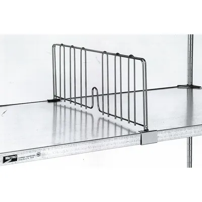 METRO DD18FS Shelf Divider, 18 in, Stainless Steel, Silver - Dividers for Wire Shelving