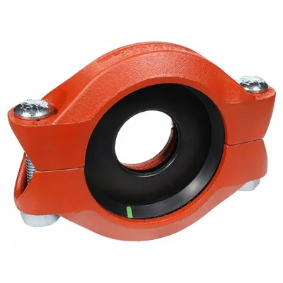 GRUVLOK Clamp Coupling: Bolted, 4 in x 2 in, Ductile Iron, EPDM Seal, 500 psi - Grooved Pipe Couplings