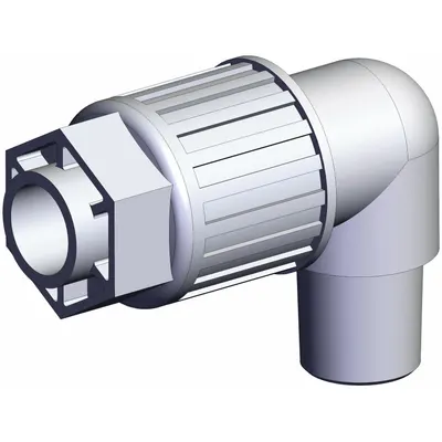 SMC High Purity Tube Fitting: 3/8 in Pipe x 1/2 in OD Size, NPT x Compression - PFA Compression Tube Fittings