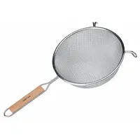 VOLLRATH Wire Strainer: Medium Double Mesh Mesh Size, 12 1/4 in Overall Lg, Tin (MPN 47197)