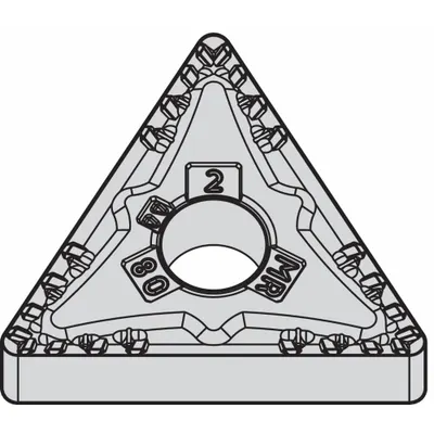 WIDIA Triangle Turning Insert: TNMG331MR - Triangle (T) Indexable Turning Inserts