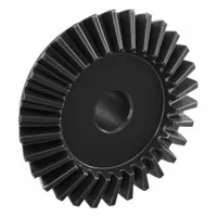 Bevel Gear: Straight, Gear Ratio 2, Module m 2.5, 30 Teeth, Black Oxide-Coated Steel, 15 mm Bore Dia (MPN SB2.5-3015)