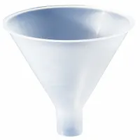 This general-purpose lab funnel is made of colorless borosilicate glass, offering resistance to thermal shock and chemical corrosion. With a 70.2 mm diameter and 47.83 mm stem length, it is suited for transferring powders and granular materials in laboratory settings