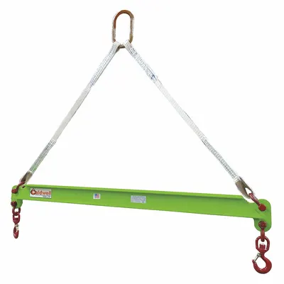 CALDWELL Spreader Beam: Spreader Beam, 1,000 lb Working Load Limit, Fixed, 168 in Overall Lg - Chain-Mounted Spreader Beams