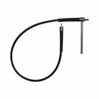 Stainless steel shaft with PTFE/stainless steel construction and one blade, designed for overhead stirring applications. Compatible with HEIDOLPH model 036093070. Used for mixing, blending, and homogenizing liquids in laboratory processes
