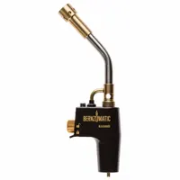 This wide-angle hand torch features a fixed tip and preset flame adjustment for consistent output. Compatible with MAP-Pro fuel, it delivers a wide brush flame pattern suitable for brazing, soldering, and heat-shrinking applications. Instant on-off operation provides quick control