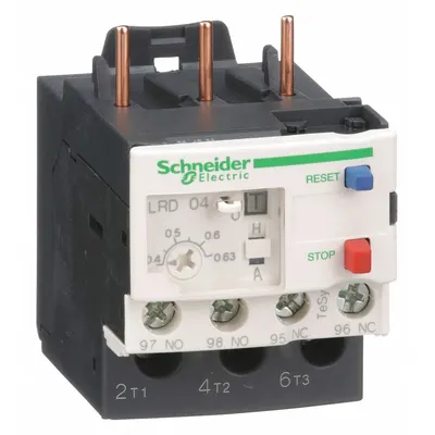SCHNEIDER Overload Relay: Thermal Protection, 3 Poles, 1NO/1NC - IEC Thermal Overload Relays