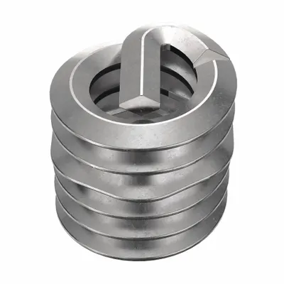 HELI-COIL Helical Insert: Tanged Tang Style, Screw-Locking, #10-24 Thread Size, Plain - Screw-Locking Tanged Helical Inserts