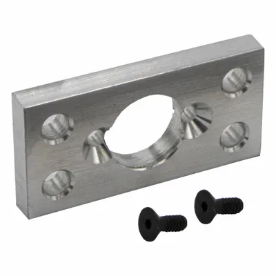 PARKER J Flange: Flange, Fits 3/4 in Bore Dia, 2 in Overall Lg, Steel - Flange Mounting Hardware