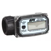 FLOMEC Electronic Flowmeter: Flow Meter, Turbine, 1 in NPT, 1 in Connection Size, NPT, 14°F to 130°F (MPN 01N31LM)