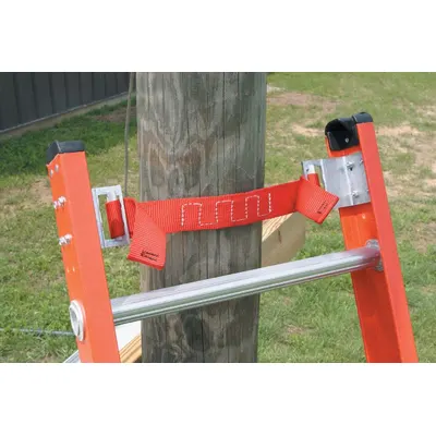 WERNER Ladder Pole Strap: For Extension Ladders, 6 in Projection, 2.5 in Overall Lg - Cinch Ties Stabilizers