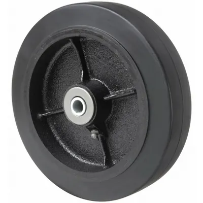 OEM Caster Wheel: 8 in Wheel Dia - Rubber Tread on Iron Core Wheels