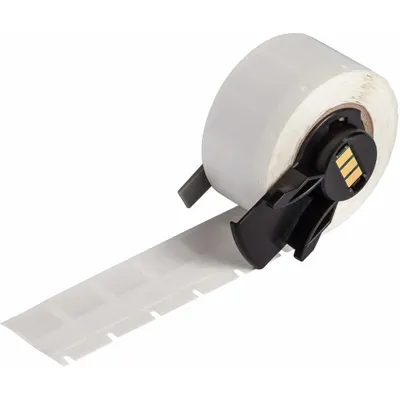BRADY Wraparound Label: 3/4 in x 1/2 in, 1/2 in, Self-Extinguishing Vinyl - Brady Precut Label Rolls